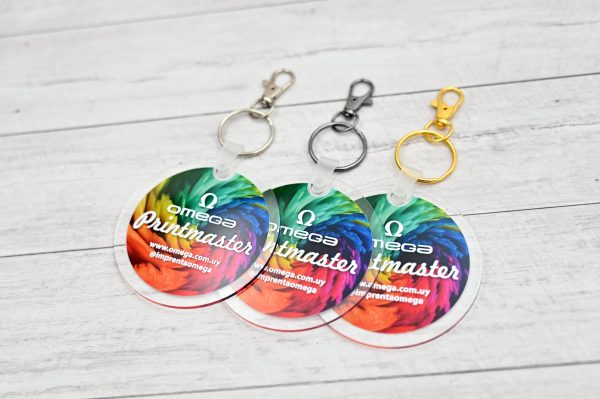 llaveros personalizados marca omega printmaster merchandising creativo