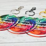llaveros acrilicos personalizados efecto profundidad impresion premium